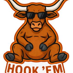 hook 'em! burnt