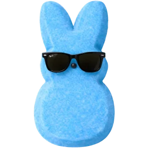 Blue Peep Glasses
